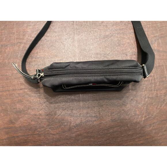 Tommy Hilfiger Black Nylon Small Crossbody Bag with Red Interior‎ Preppy Classic - Picture 2 of 8